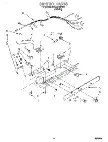 11 - Control parts for Whirlpool Refrigerator 6ED22ZRXBW00 from AppliancePartsPros.com