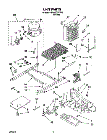 09 - Unit parts for Whirlpool Refrigerator 6ED22DQXAW01 from AppliancePartsPros.com