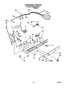 11 - Control parts for Whirlpool Refrigerator 6ED22DQXAW01 from AppliancePartsPros.com