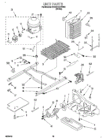 09 - Unit parts for Whirlpool Refrigerator 6ED22DQXBW00 from AppliancePartsPros.com