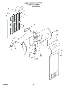 10 - Air Flow parts for Whirlpool Refrigerator 3XART725F03 from AppliancePartsPros.com