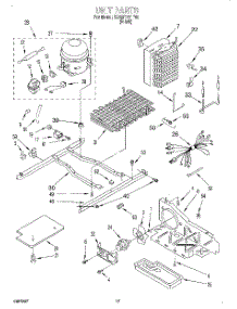 10 - Unit parts for Whirlpool Refrigerator 3XART721F00 from AppliancePartsPros.com
