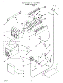 11 - Ice Maker, Lit / Optional parts for Whirlpool Refrigerator 3XART721F00 from AppliancePartsPros.com