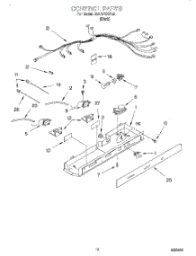09 - Control parts for Whirlpool Refrigerator 3XART721F01 from AppliancePartsPros.com