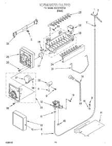 11 - Ice Maker, Optional parts for Whirlpool Refrigerator 3XART721F01 from AppliancePartsPros.com