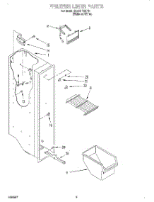 03 - Freezer Liner parts for Whirlpool Refrigerator 3XART720F01 from AppliancePartsPros.com