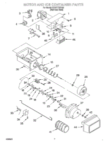 05 - Motor And Ice Container parts for Whirlpool Refrigerator 3XART735G00 from AppliancePartsPros.com