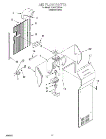 10 - Air Flow parts for Whirlpool Refrigerator 3XART735G00 from AppliancePartsPros.com