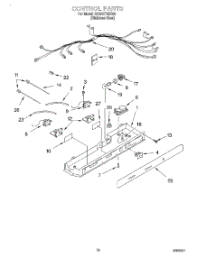 11 - Control parts for Whirlpool Refrigerator 3XART735G00 from AppliancePartsPros.com