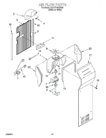 10 - Air Flow parts for Whirlpool Refrigerator 3XART745GW00 from AppliancePartsPros.com