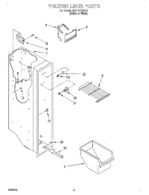 03 - Freezer Liner parts for Whirlpool Refrigerator 3XART720F02 from AppliancePartsPros.com