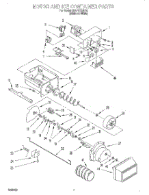 04 - Motor And Ice Container parts for Whirlpool Refrigerator 3XART720F02 from AppliancePartsPros.com