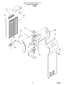 04 - Air Flow parts for Whirlpool Refrigerator 3XART700F01 from AppliancePartsPros.com