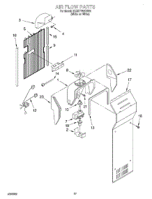 10 - Air Flow parts for Whirlpool Refrigerator 3XART745GW01 from AppliancePartsPros.com