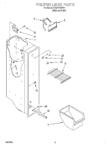 03 - Freezer Liner parts for Whirlpool Refrigerator 3XART720F00 from AppliancePartsPros.com