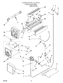 11 - Ice Maker, Lit / Optional parts for Whirlpool Refrigerator 3XART720F00 from AppliancePartsPros.com