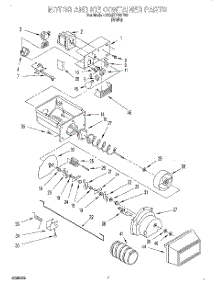 06 - Motor And Ice Container parts for Whirlpool Refrigerator 3XART722F02 from AppliancePartsPros.com