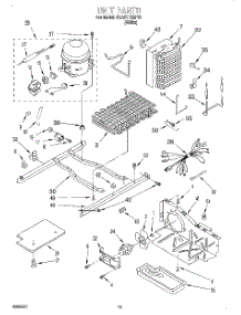 10 - Unit parts for Whirlpool Refrigerator 3XART722F01 from AppliancePartsPros.com