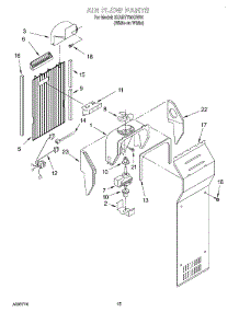 08 - Air Flow parts for Whirlpool Refrigerator 3XART730GW01 from AppliancePartsPros.com