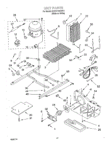 10 - Unit parts for Whirlpool Refrigerator 3XART730GW01 from AppliancePartsPros.com