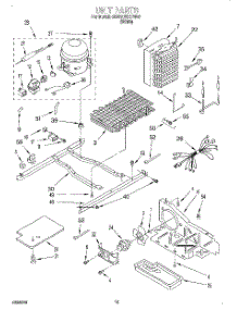 09 - Unit, Lit / Optional parts for Whirlpool Refrigerator 6ED22PKXFW00 from AppliancePartsPros.com