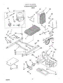 10 - Unit parts for Whirlpool Refrigerator 3XART731GB00 from AppliancePartsPros.com