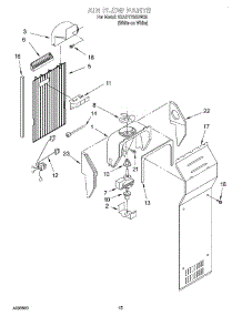 08 - Air Flow parts for Whirlpool Refrigerator 3XART730GW00 from AppliancePartsPros.com