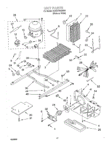 10 - Unit parts for Whirlpool Refrigerator 3XART730GW00 from AppliancePartsPros.com