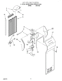 07 - Air Flow parts for Whirlpool Refrigerator 6ED22PKXEN00 from AppliancePartsPros.com