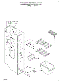 03 - Freezer Liner parts for Whirlpool Refrigerator 8ED20TKXFW03 from AppliancePartsPros.com