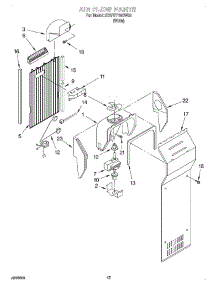 08 - Air Flow parts for Whirlpool Refrigerator 3XART710GW02 from AppliancePartsPros.com