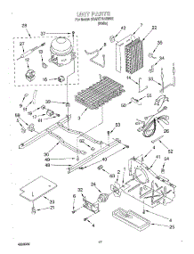 10 - Unit parts for Whirlpool Refrigerator 3XART710GW02 from AppliancePartsPros.com