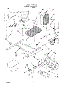 10 - Unit parts for Whirlpool Refrigerator 7GD22DFXFW01 from AppliancePartsPros.com