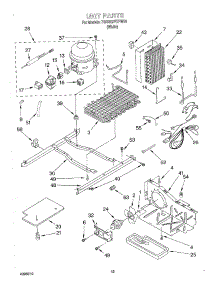 10 - Unit parts for Whirlpool Refrigerator 7GD22DFXFW00 from AppliancePartsPros.com