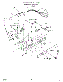 12 - Control, Optional parts for Whirlpool Refrigerator 7GD22DFXFW00 from AppliancePartsPros.com