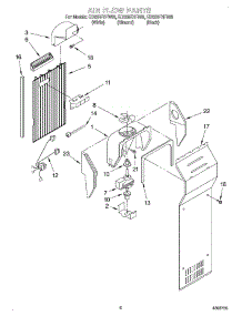 05 - Air Flow parts for Whirlpool Refrigerator ED22RFXFW03 from AppliancePartsPros.com