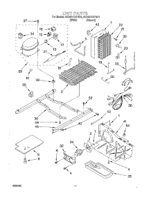 07 - Unit parts for Whirlpool Refrigerator 8ED20TKXFW01 from AppliancePartsPros.com