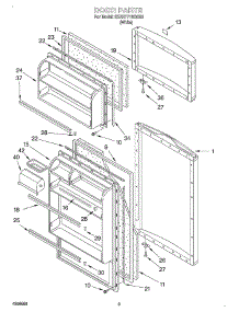 02 - Door parts for Whirlpool Refrigerator 3XART716GG00 from AppliancePartsPros.com