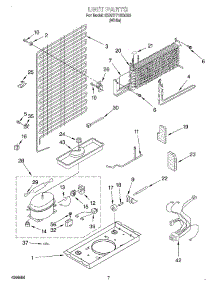 04 - Unit parts for Whirlpool Refrigerator 3XART716GG00 from AppliancePartsPros.com