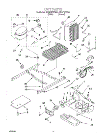 07 - Unit parts for Whirlpool Refrigerator 8ED20TKXFN03 from AppliancePartsPros.com