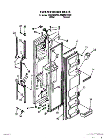 08 - Freezer Door parts for Whirlpool Refrigerator ED22GWXXN00 from AppliancePartsPros.com