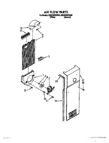 11 - Air Flow parts for Whirlpool Refrigerator ED22GWXXN00 from AppliancePartsPros.com