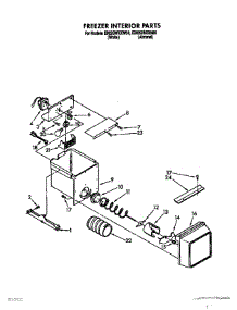 06 - Freezer Interior parts for Whirlpool Refrigerator ED22GWXXW00 from AppliancePartsPros.com