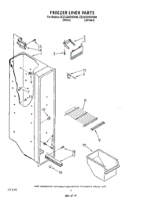 05 - Freezer Liner parts for Whirlpool Refrigerator ED22GWXWW00 from AppliancePartsPros.com