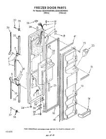08 - Freezer Door parts for Whirlpool Refrigerator ED22GWXWW00 from AppliancePartsPros.com