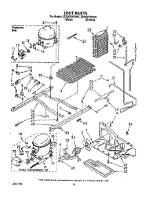 10 - Unit parts for Whirlpool Refrigerator ED22GWXXN01 from AppliancePartsPros.com