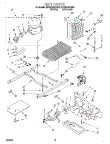 09 - Unit parts for Whirlpool Refrigerator 3ED25DQXBW00 from AppliancePartsPros.com