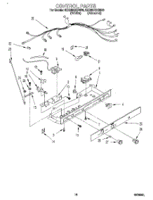 11 - Control parts for Whirlpool Refrigerator 3ED25DQXBW00 from AppliancePartsPros.com