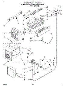 11 - Icemaker parts for Whirlpool Refrigerator 3ED22DQXDW00 from AppliancePartsPros.com