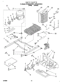 09 - Unit parts for Whirlpool Refrigerator 3ED25DQXBN01 from AppliancePartsPros.com